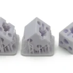 MSLA support removal test: before and after support removal