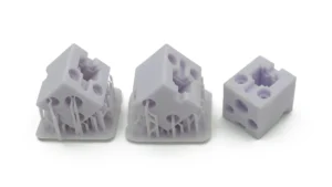 MSLA support removal test: before and after support removal